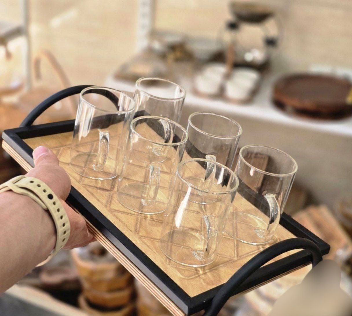 سینی چوبی پذیرایی