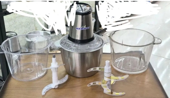 خردکن وغذاساز حرفه ای هرمز سه کاسه مدلHM-123